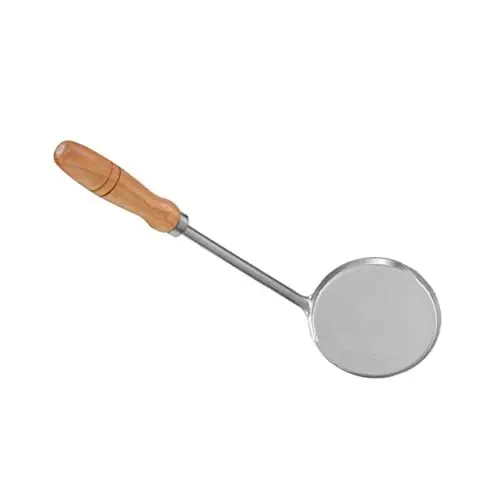 Produktbild: MAGICLULU Kochwerkzeug Für Zuhause Und Restaurant Edelstahl-löffel Zum Braten Von Öl Flacher Bratlöffel Schaumlöffel Hitzebeständig Für Bequemen Griff