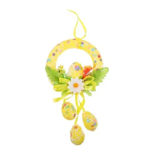 Produktbild: MAGICLULU Osterhandwerk Türknauf Osterndekorationen. Ostern Türschild -türkranz Ostern Hängende Dekoration Girlande Für Die Haustür Künstliche Saisonal Baum Kaninchen Liefert Ei