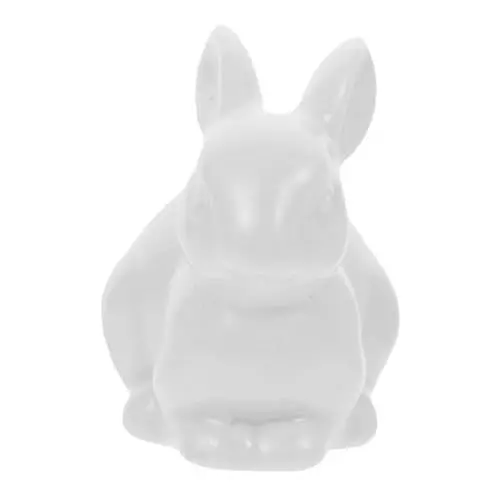 Produktbild: MAGICLULU Osterhasen-Figuren Mini-Keramik-Kaninchen-Statue Porzellan-Hasen-Ornament Garten-Tierfigur für Ostern Frühling Hase Heimdekoration Kuchendekoration Weiß L