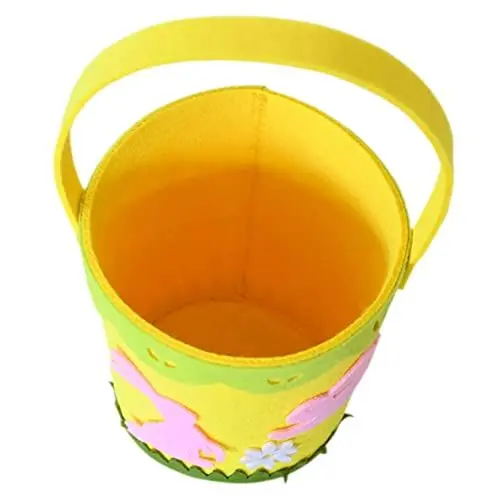 Produktbild: MAGICLULU Easter Non-woven Fabric Basket Mit Handgriffen Handgefertigter Cartoon Eierkorb Aufbewahrung Von Snacks Und Kleinigkeiten Für Ostern Und Kreative Dekoration