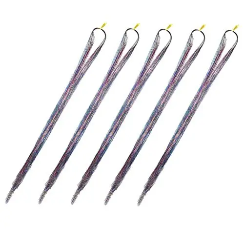 Produktbild: MAGICLULU Haarverlängerungen – 750 Stück Holografisches Lametta-haarglitzer Einfach Anzubringen Und Zu Entfernen
