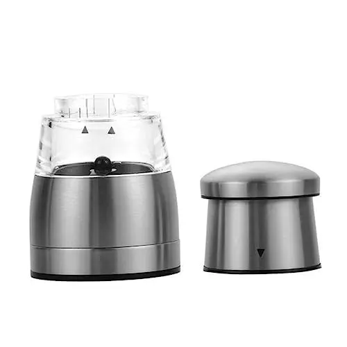 Produktbild: MAGICLULU Pfeffer mit Salzstreuer slico manuellsen шашлычница kräuterkunde grilz kräuteretten essstã¤bchen saltkrokan grind streisalz grillrostreiniger pfefermüle mahlen Pfeffermühle Silver
