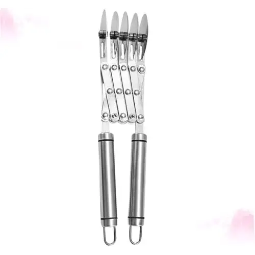 Produktbild: MAGICLULU Pizzaschneider aus Edelstahl ausstecher für knete pizzarad Pizza cutter Pizza slicer Pizza cutting roller brotschneidemaschine kuchen messer werkzeug Kuchenschaufel Silver