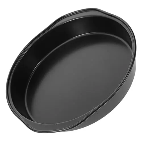 Produktbild: MAGICLULU Pizzateller Toaster Ofenblech Pizza-backformen Mit Antihaftbeschichtung Backofen Backform Pizzabackwerkzeug Runder Pizzabäcker Pizza-kochpfanne Pizzablech Kohlenstoffstahl Black