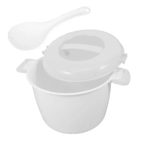 Produktbild: MAGICLULU Reiskocher Für Die Mikrowelle Dampftopf Zum Kochen Mikrowellen-dampfschale Mikrowellenschüsseln Mit Deckel Mikrowellen-dampfgarer Zum Kochen Babydampfer Mikrowellenherd Weiß Pp