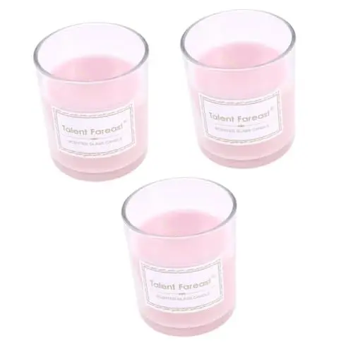 Produktbild: MAGICLULU Romantische Gelkerze 3st Wachs Mit Partyduft Aromatherapie-kerze Duftwachs Gel Luft Rosa Luftgereinigtes Kerzenlicht