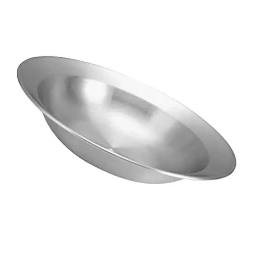 Produktbild: MAGICLULU Vintage Runde Edelstahl Salatschüssel Nudelschüssel Pastateller Für Küche Camping Picknick