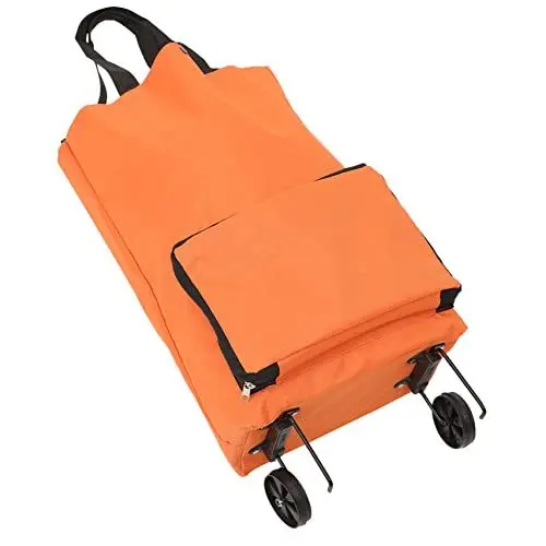 Produktbild: MAGICLULU Wiederverwendbare Einkaufstüten Trolley Einkaufstasche Mit Großer Kapazität Und Rad Für Einkaufsreisen Büroangestellte