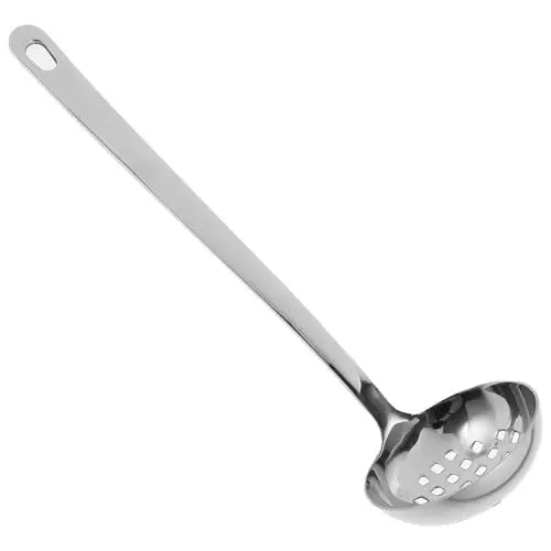 Produktbild: MAGICLULU Edelstahl Schöpfkelle Geschlitzte Suppenkelle Für Zuhause Und Gastronomie Große Kapazität Korrosionsbeständig Und Hitzebeständig Für Suppe Hot Pot Und Nudeln