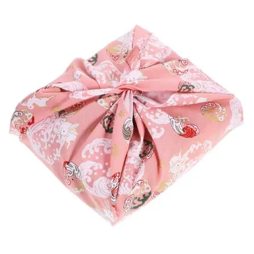 Produktbild: MAGICLULU Bento-lunchbox-verpackungstaschentuch Aus Baumwolle Mit Japanischem Blumenmuster Dekorative Essenstasche Stoff Waschbar 70 X 70 Cm Accessoire