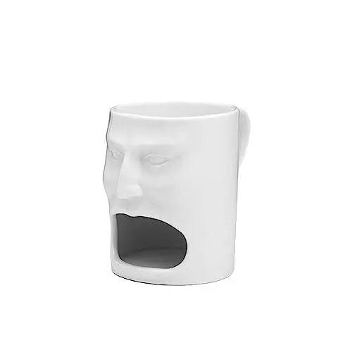 Produktbild: MAGICLULU Kreativer Keramik-keksmug Mit Gesicht Für Kaffee Tee Kekshalter Geschenkidee Für Besondere Anlässe Wie Geburtstage Und Feiertage