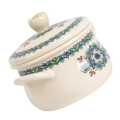 Produktbild: MAGICLULU Topf Aus Emaille Nudelkochtopf Blumen- -kochtopf Soßenpfannen Für Den Herd Koreanischer Suppenkochtopf Emaille-kochtopf Retro- -suppentopf Auflauf-kochtopf Instant-nudeltopf Milch