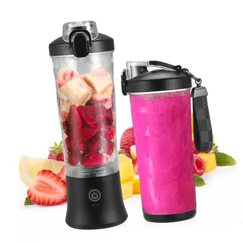 Produktbild: MAGICLULU Tragbarer Entsafter Frischer Saftmixer Elektrische Zitruspresse Mini-saftmixer Entsafter Tasse Pc-kunststoff in Lebensmittelqualität Frisch Gepresst Reisen
