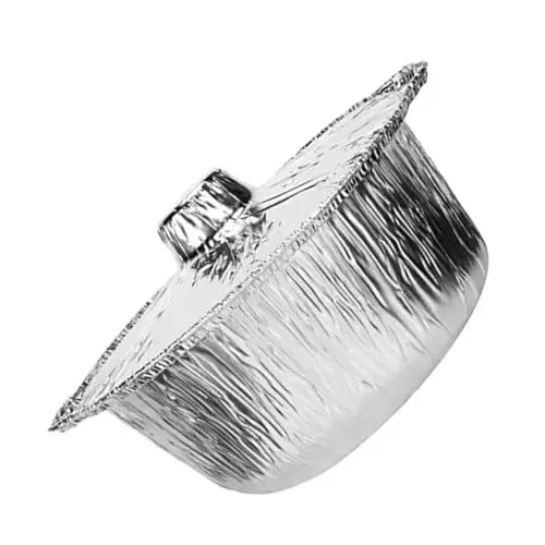 Produktbild: MAGICLULU Camping Pfanne Tragbarer Hotpot -bratpfanne Runde Backform Aus Aluminium Omelettpfanne Pfannen Aus Aluminiumfolie Folienpfanne Topf Aus Aluminiumfolie Brotdose Aluminiumtopf Alufolie Silver