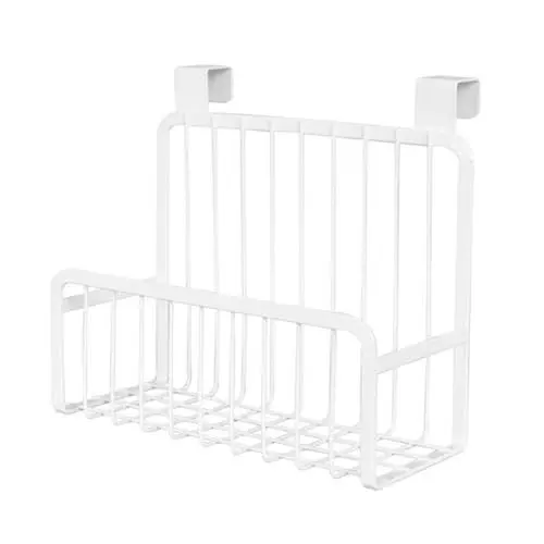 Produktbild: MAGICLULU Über Dem Schrankkorb Schrank Hängekorb Über Dem Türkorb Badezimmer-organizer-regale Weihnachtsteller Größenteiler Für Babyschränke Weiß Japanischer Stil Lagerregal
