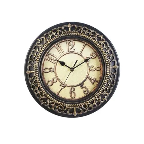 Produktbild: MAGICLULU Quarz-wanduhr Leise Retro-Design 25 4 cm für Die Dekoration Zu Hause oder Im Büro Tickt Nicht –