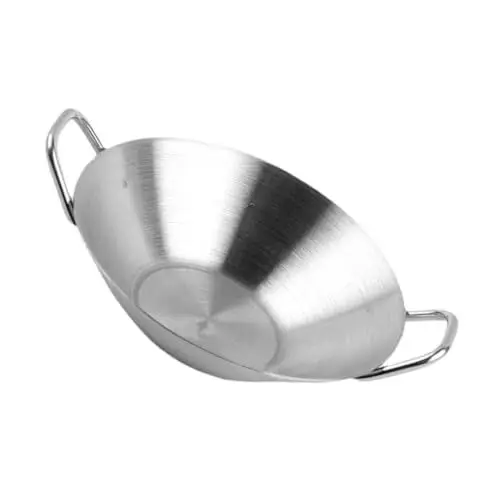 Produktbild: MAGICLULU Untertasse aus Edelstahl Serverfach Grilltablett Dipbecher geschirrtuch Gewürze Gewürzschale aus Edelstahl Kimchi-Platte Nachtisch Gewürzplatte Essiggericht Lebensmittel Essiggurke