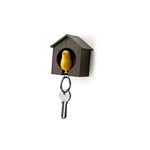 Produktbild: MAGICLULU Vogelhaus-schlüssel Gelber Spatz Abs-material 7 4 X 6 8 X 4 4 Cm Sicherheitspfeife Vogelhaus-schlüsselhalter