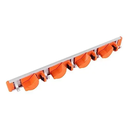 Produktbild: MAGICLULU Weltraum-Aluminium-Mopp halter Garten Besen Schaufelaufhänger Kehrmaschine Robuster Kleiderbügel Haken hängend Haushalt Mopphalter Veranstalter Halterung anschließen abs