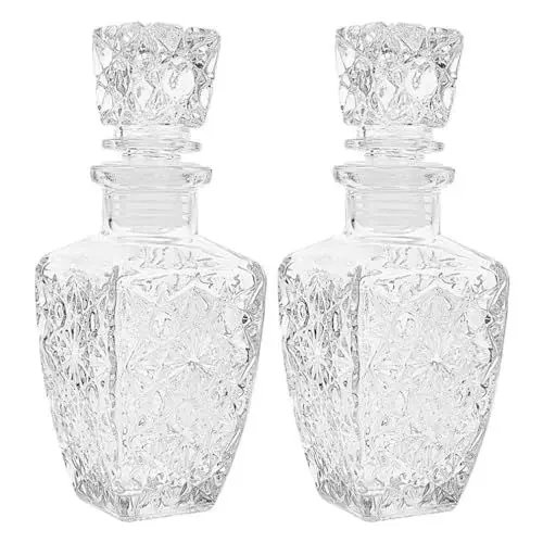 Produktbild: MAGICLULU Verdicktes Glas Wein Dekanter Stilvolle Schnaps Flasche Deckel Für