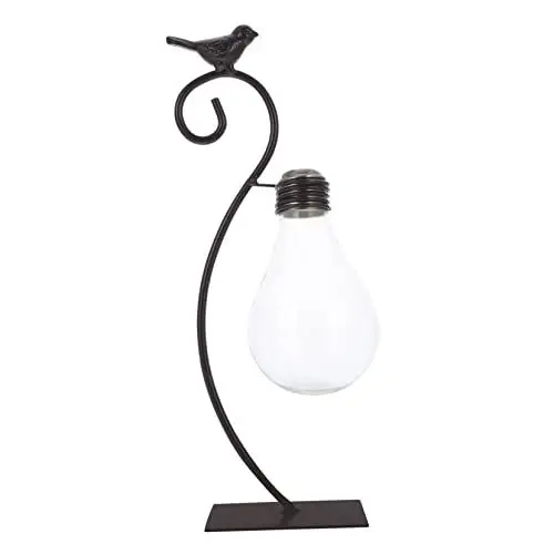 Produktbild: MAGICLULU Zarte Pflanzen-glasflasche Dekoration Schreibtischdekoration Hydrokulturpflanzenvase Eisenhandwerk Glasvase Für Grüne Wasserpflanzen Anbau Oder Dekoration
