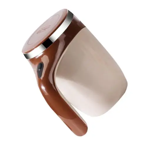 Produktbild: MAGICLULU elektrische kaffeetasse edelstahltasse stainless steel cup electric mixing cup Instant-Kaffeetasse tiny cup konzentrieren Kaffee Tee Container Becher rotieren Metall Edelstahl 304