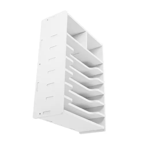Produktbild: MAGICLULU für Banknoten aufbewahrungsdose storage boxes Finanzorganizer Geldscheine aufbewahrungs boxen Schreibtisch-Container Desktop-Beleg-Organizer Geldfach WPC Weiß