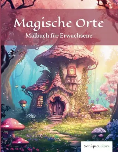 Produktbild: Magische Orte – Malbuch für Erwachsene: 50 traumhafte Motive von bezaubernden Märchenwelten für ein kreatives Ausmalabenteuer und entspannende Stunden voller Fantasie