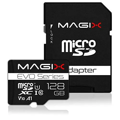 Produktbild: Magix MicroSD Speicherkarte EVO Series Klasse10 V10 + SD Adapter bis zu 80 MB/s (128GB)