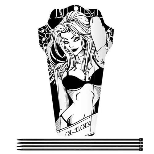 Produktbild: MAGIX-JUICE - Lady Mudguard inkl. Kabelbinder für das MTB Schutzblech/Stylisches Fahrrad Schutzblech & modernes Mountainbike Schutzblech für Jede Fahrradgröße