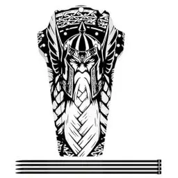 Produktbild: MAGIX-JUICE - Wikinger Mudguard inkl. Kabelbinder für das MTB Schutzblech/Stylisches Fahrrad Schutzblech & modernes Mountainbike Schutzblech für Jede Fahrradgröße