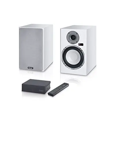 Produktbild: Magnasphere 33 | Vollaktives kabelloses High-End-Lautsprechersystem | zahlreiche Eingänge (Cinch, Toslink, USB, Bluetooth, aptX) | 1 Paar - weiss