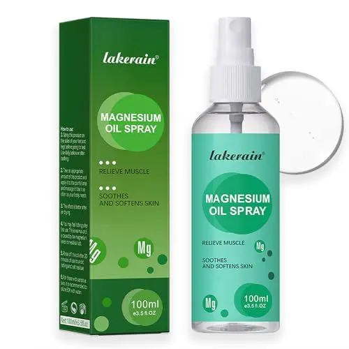 Produktbild: Magnesium Spray 100 ml, Magnesiumöl für Füße, Körper, Haut, Schlaf, Angst, Muskelentspannung, Natürliches Topisches Magnesiumöl-Spray