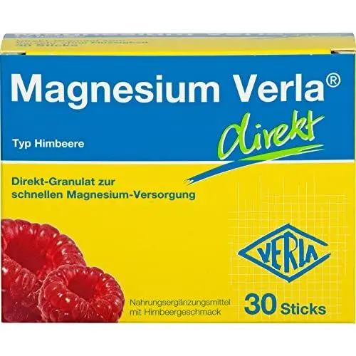 Produktbild: Magnesium Verla direkt Granulat Himbeere, 30 St