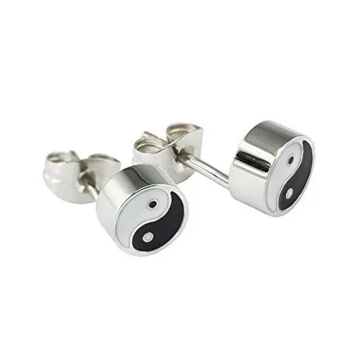 Produktbild: Magnet Ohrstecker Energetix 4you 1933P Yin Yang Hohe Qualität Magnetix Design 1933 Emoji Fashion mit Neodym Magnet + Schmucksäckchen