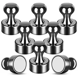 Produktbild: Magnete Stark, 8 Stück 12 mm x 16 mm Schwarze Magnete für Magnettafel, Neodym Magnet Extra Stark, Kühlschrankmagnete, Magnet Klein, Kleine Magnets für Kühlschrank, Whiteboard, Karte, Foto