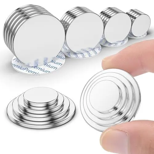 Produktbild: Neodym Magnet Extra Stark, Magnete für Magnettafel, Whiteboard Magnete, Kühlschrankmagnete für Handwerk, Zuhause, Büro, Klassenzimmer, Eisenwerkzeuge (4 Größen, Jeweils 5 Stück)
