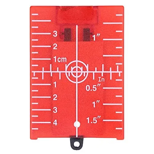 Produktbild: Magnetische Laserzielplatte, Zielplatte mit Ständer für Grüne/rote Strahllaser, Laserziele, Magnetische Bodenlaser-Zielkarte(rot)
