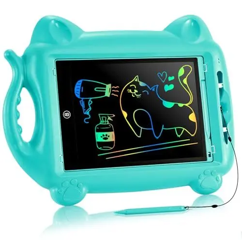 Produktbild: Magnetische Maltafel Zaubertafel,PINKCAT Kinderspielzeug ab 1 2 3 4 5 6 Jahre Magnettafel Kinder Malen LCD Tafel Malpad Reise Spielzeug Schreibtafel Elektronisch 12 Zoll Zeichentafeln Magnetspiel