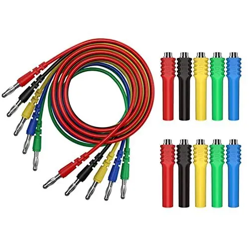 Produktbild: Magnetische Messleitungen 4-mm-Bananen-zu-Bananenstecker-Messleitungen mit magnetischem Anschluss für elektrische Tests mit Multimetern