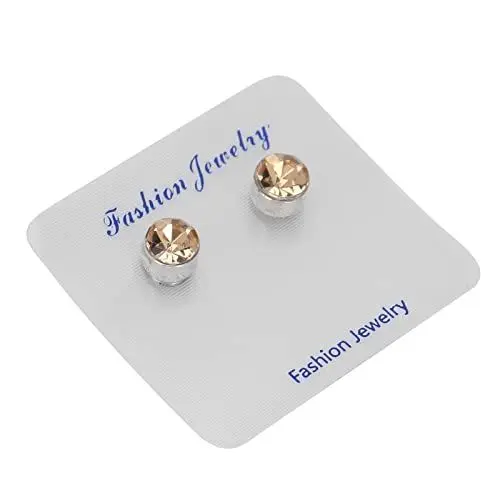 Produktbild: Magnetischer Gesundheits-Ohrring, Magnetfeldtherapie-Gewichtsverlust-Ohrringe, Schlankheits-Ohrring, Stimulierender Akupunkturpunkt-Bolzen, Ohrstecker für Damen und Herren(Champagner-Acryl)