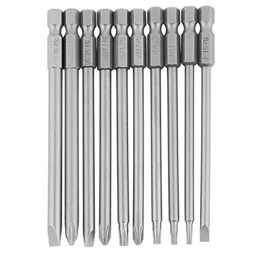 Produktbild: Magnetisches BST-Schraubendreher-Bit-Set, robust, verschleißfest, elektrische Bohrmaschine, Kamerawartung, 10 Stück, 100 mm Sechskantschaft