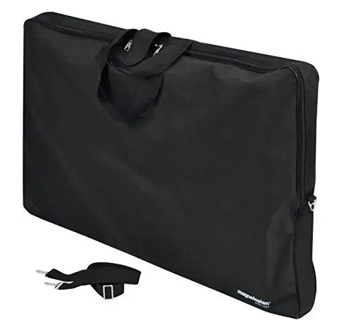Produktbild: magnetoplan Flipchart-Tragetasche, Schwarz | BxHxT 1150 x 750 x 80 mm | Robust + strapazierfähig aus Textil mit Reißverschluss | Flipchart Tasche für sicheren Transport