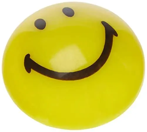 Produktbild: magnetoplan Smiley Magnete, Druchmesser 20 mm, 8 Stück, gelb/schwarz