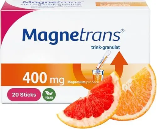 Produktbild: Magnetrans trink-granulat 400 mg - Magnesiumgranulat zur Einnahme mit Flüssigkeit - Magnesium für eine normale Muskel- und Nervenfunktion - 1 x 20 Sticks