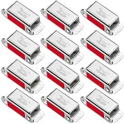 Produktbild: Magnetschnäpper Tür Magnete für Schranktüren Jiayi 12 Stück Magnetverschluss Schrank Magnete Türmagnete für Möbel Edelstahl Schubladen Magnet Türschließer Möbelmagnete Türmagnet Selbstklebend