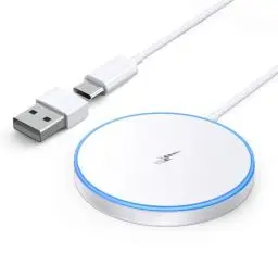 Produktbild: Mag-Safe Ladegerät iPhone, Wireless Charger induktive ladestation für iPhone 16 Pro Max/16 Pro/16 Plus/16/15 Pro Max/15/14/13/12 Serie, AirPods 3/2, LED kabelloses ladegerät mit Zwei Ladeanschlüssen