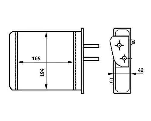 Produktbild: MAHLE AH 159 000S Wärmetauscher Innenraumheizung u.a. passend für FIAT PUNTO (176_)