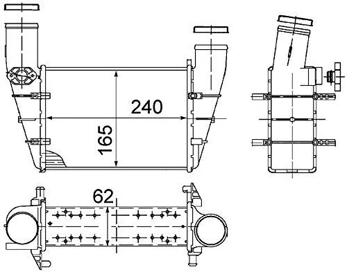 Produktbild: MAHLE CI 130 000S Ladeluftkühler u.a. passend für A4 B5 (8D2)
