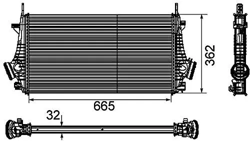 Produktbild: MAHLE CI 191 000P Ladeluftkühler PREMIUM LINE